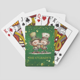 Cheerful St. Patrick’s Day Party Illustration Spielkarten
