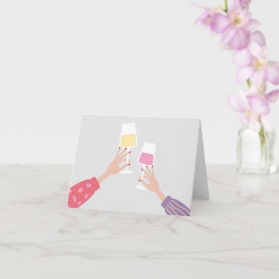 Cheerglas-Party Karte