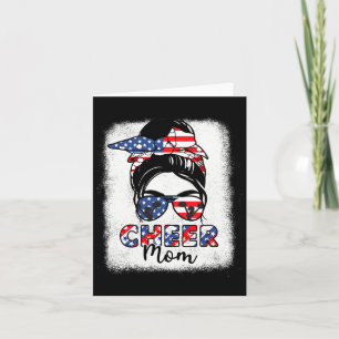 Cheerleader 4 Juli Cheerleader Mama American Flag  Karte