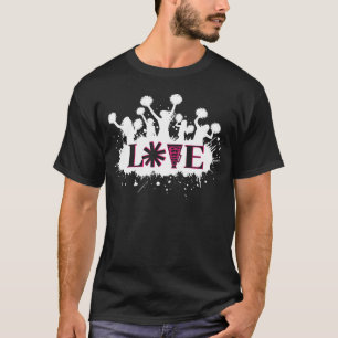 Cheerleader Art Teens Girls Fun Matching Cheerlead T-Shirt
