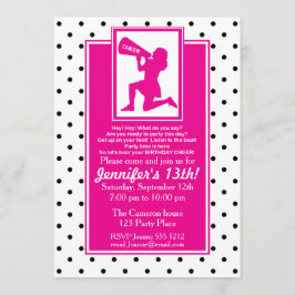 Cheerleader Birthday Einladung individuell anpassb