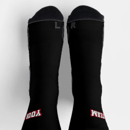 Cheerleader Black Varsity Squad Team Foto Logo Socken