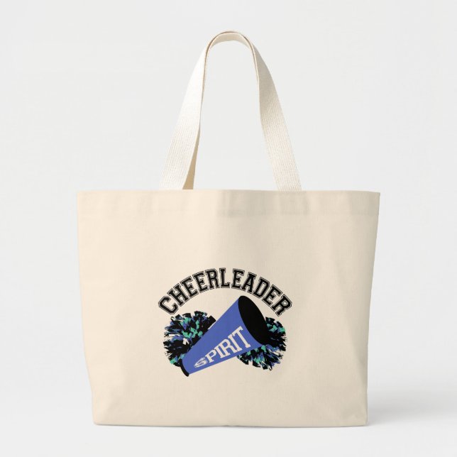 Cheerleader Blue Jumbo Stoffbeutel (Vorne)