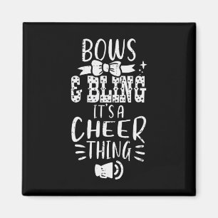 Cheerleader-Bögen Glanz-Cheer-Ding Cheerleading-Fr Magnet