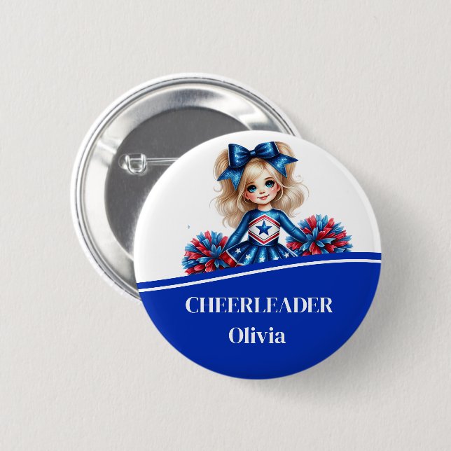 Cheerleader Button Button (Vorne & Hinten)