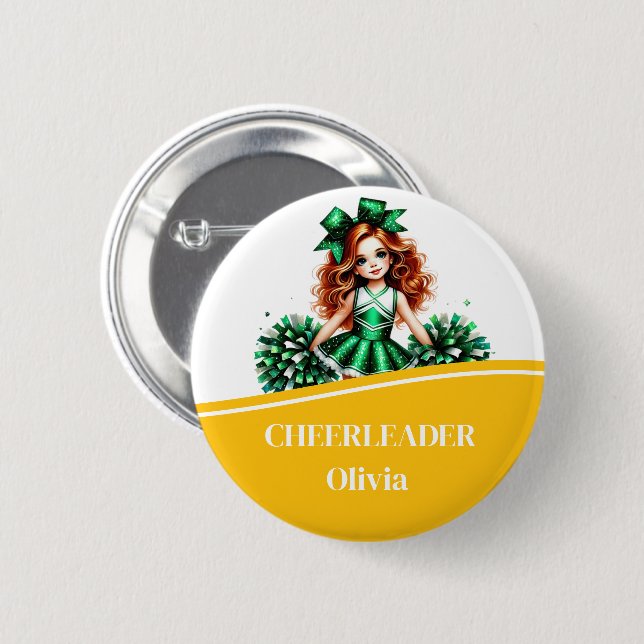 Cheerleader Button Button (Vorne & Hinten)