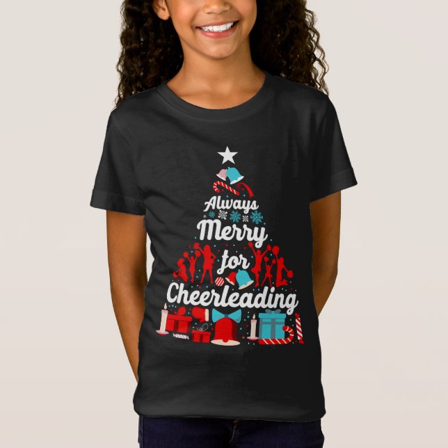 Cheerleader Cheer immer froh nach Cheerleader T-Shirt (Vorderseite)
