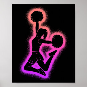 Cheerleader Cheer Mädchen Frauen Kinder Cheerleadi Poster
