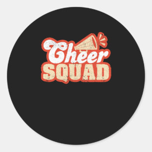 Cheerleader Cheerleader Funny Cheerleader Team Runder Aufkleber