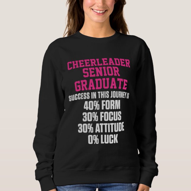 Cheerleader Cheerleading Cheering Success Senior G Sweatshirt (Vorderseite)