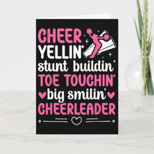 Cheerleader Cheerleading Jubel Karte