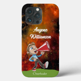 Cheerleader Cosmos Background personalisieren Name Case-Mate iPhone Hülle