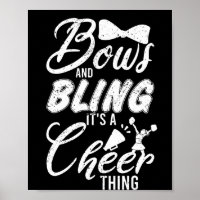 Cheerleader Dance Bows und Bling es ein heiteres D