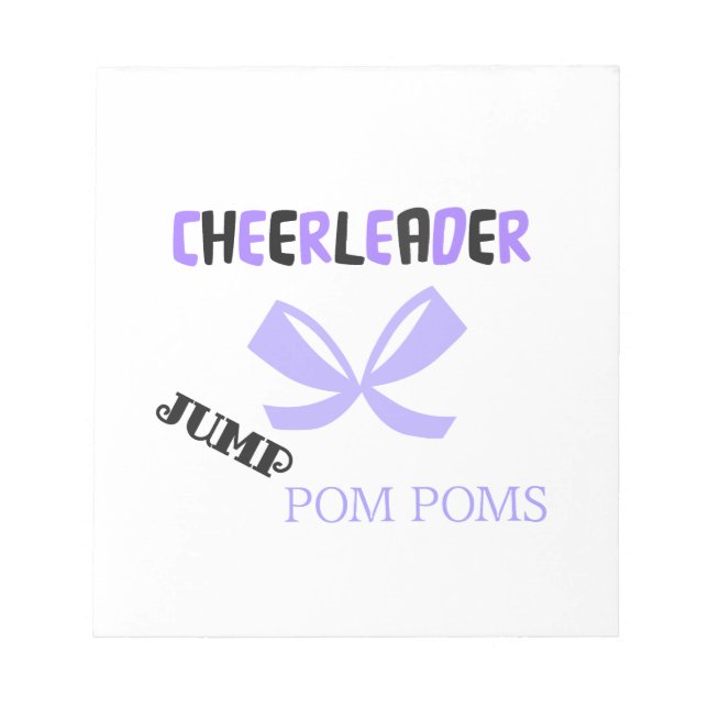 Cheerleader Dance Notizblock (Vorderseite)