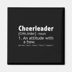 Cheerleader-Definition Cheerleading Frauen Mädchen Magnet