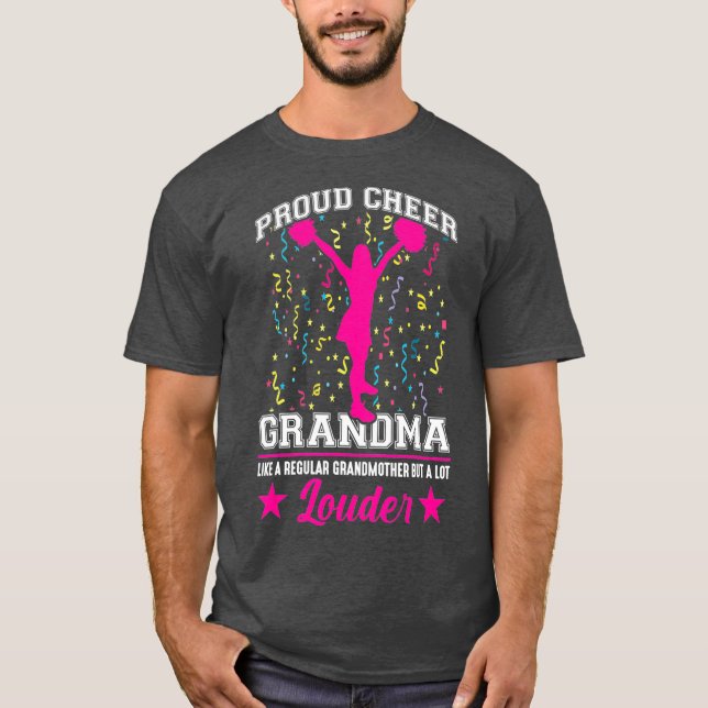 Cheerleader der Oma Family Support Cheerleader T-Shirt (Vorderseite)