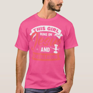 Cheerleader Dieses Mädchen läuft auf Jesus und Che T-Shirt