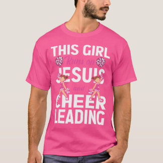 Cheerleader Dieses Mädchen läuft auf Jesus und Che T-Shirt
