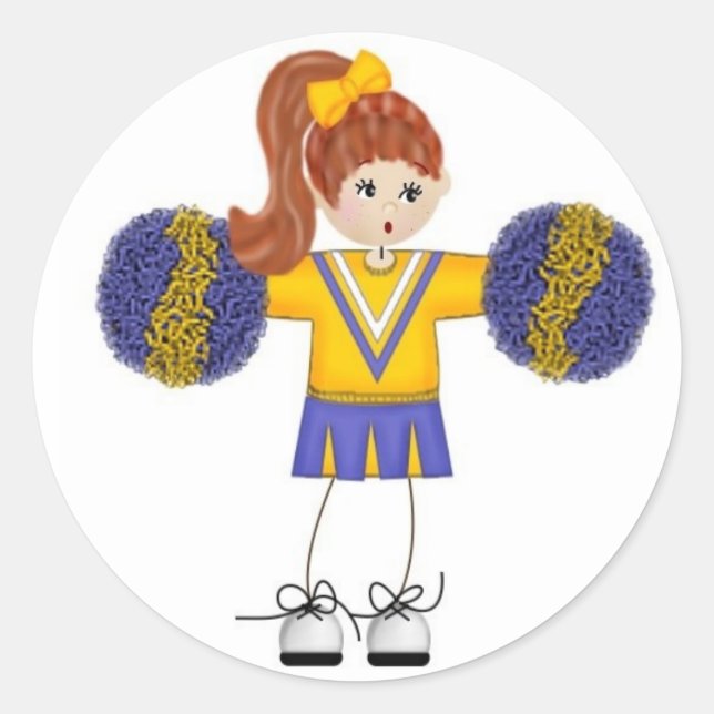 Cheerleader Doodle Stickers (Vorderseite)