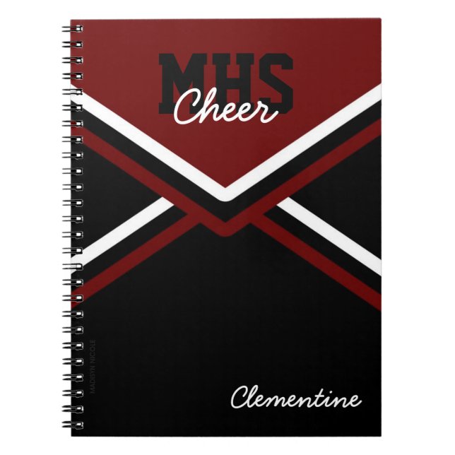 Cheerleader-einheitliches Schulnotizbuch Notizblock (Vorderseite)