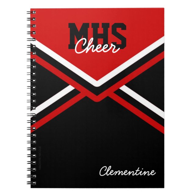 Cheerleader-einheitliches Schulnotizbuch Notizblock (Vorderseite)