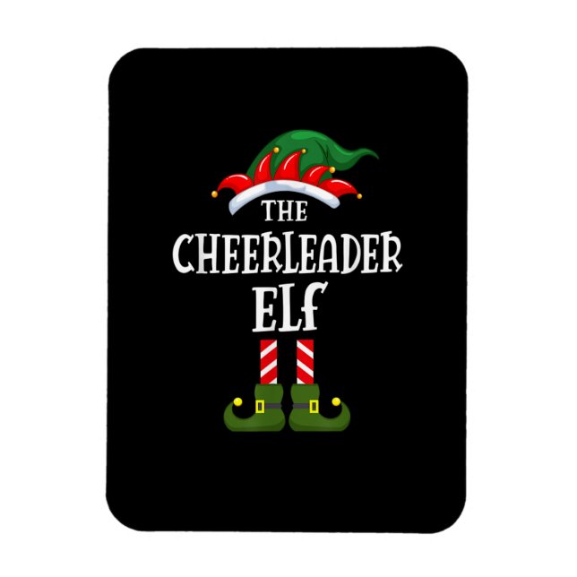 Cheerleader ELF Family Matching Group Christma Magnet (Vertikal)