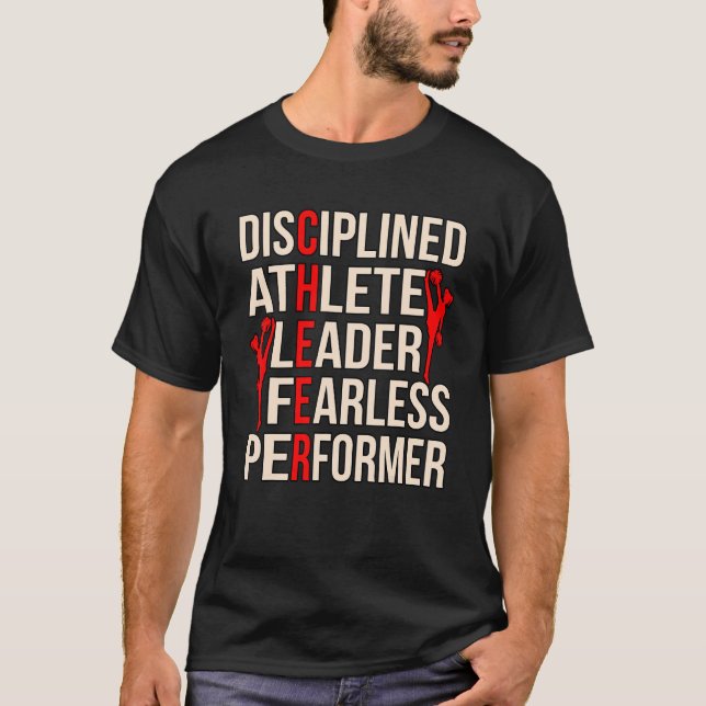 Cheerleader Facts Cheer Squad Coach G T-Shirt (Vorderseite)