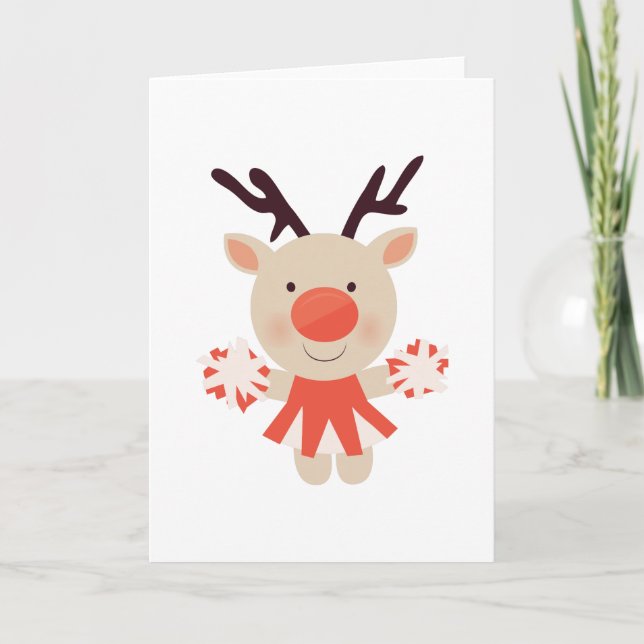 Cheerleader Feiertagskarte (Vorderseite)