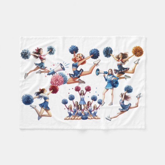 Cheerleader Fleecedecke (Vorderseite (Horizontal))