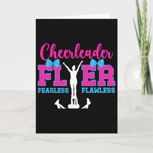 Cheerleader Flyer Fearless Flawless Cheer Flyer Karte