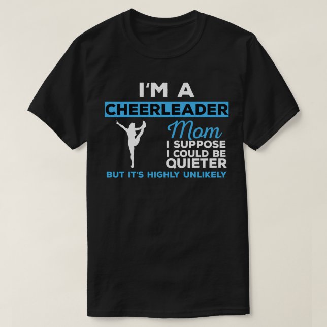 Cheerleader Funny Cheerleader Mama Geschenk T-Shirt (Design vorne)