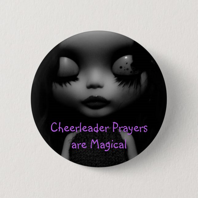 Cheerleader-Gebete sind magisch Button (Vorderseite)