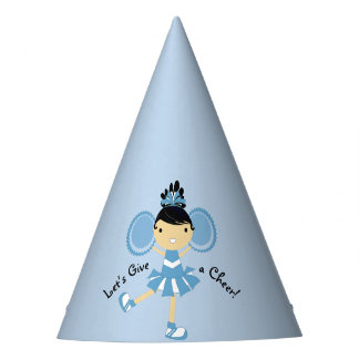 Cheerleader-Geburtstags-Party-Hut KRW blauer Partyhütchen