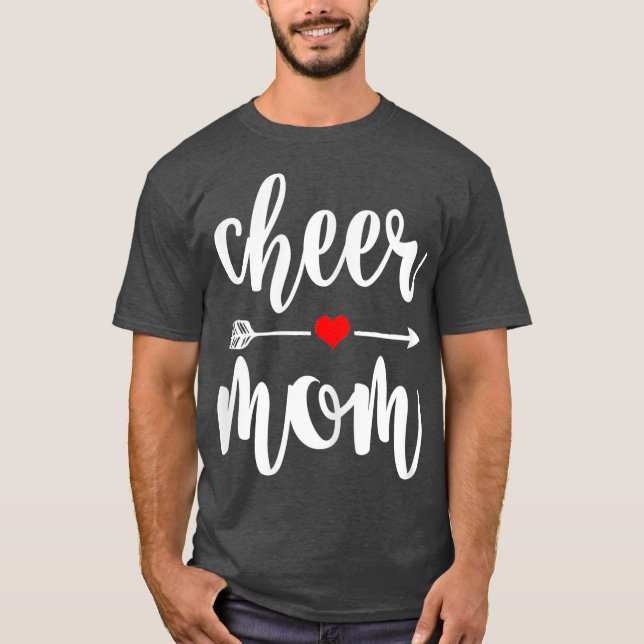 Cheerleader-Geschenk für Mama Großmutter T-Shirt (Vorderseite)