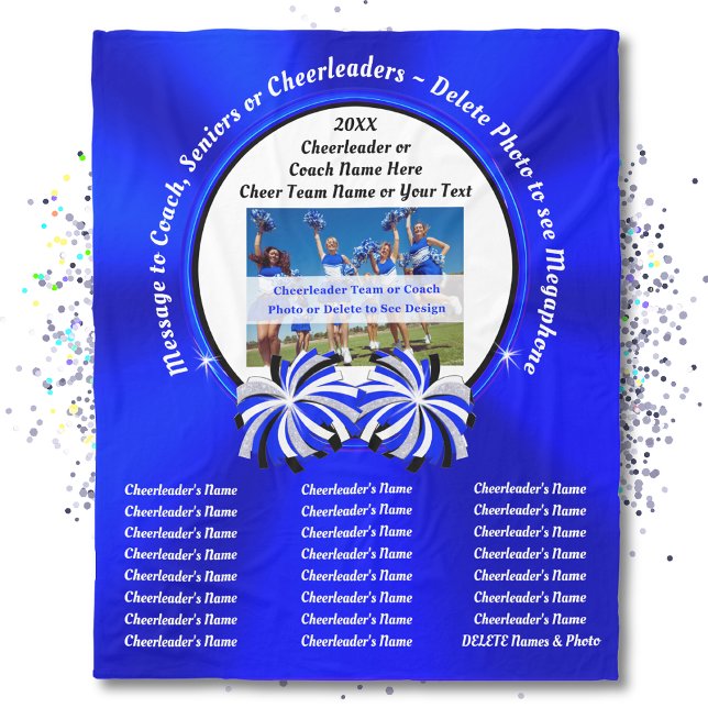Cheerleader Geschenke für Senioren, Cheer Coach Ge Fleecedecke (Cheer gifts for seniors. Gift ideas for cheer coaches or cheer squad gifts. Personalized Cheer Gifts)
