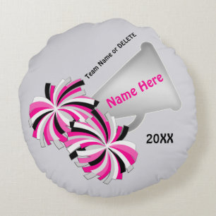 Cheerleader-Geschenke, personalisiertes Pom Pom Rundes Kissen