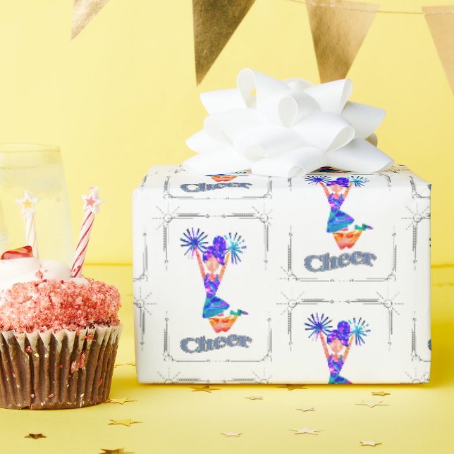 Cheerleader Gift Wrap Geschenkpapier (Geburtstagsparty)