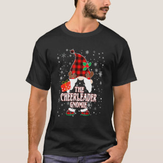 Cheerleader Gnom Büffel Kariert Passende Familie C T-Shirt