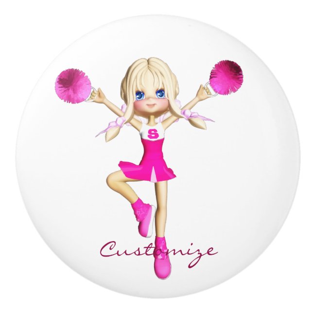 Cheerleader Gonna Cheer Thunder_Cove Keramikknauf (Vorderseite)