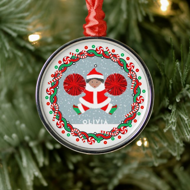 Cheerleader Holiday Geschenk Keramik Ornament (Baum)