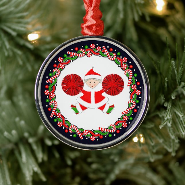 Cheerleader Holiday Geschenk Ornament Aus Metall (Baum)