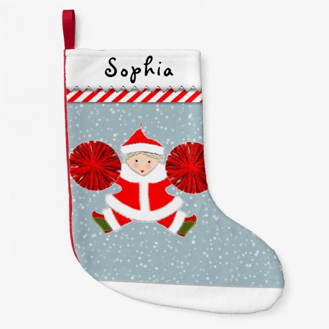 Cheerleader Holiday Geschenke Kleiner Weihnachtsstrumpf (Vorderseite)