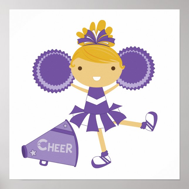 Cheerleader in Lila Poster (Vorne)
