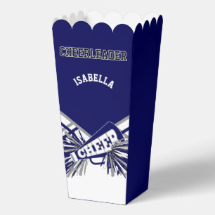 Cheerleader in Navy Blue, White und Grau Geschenkschachtel