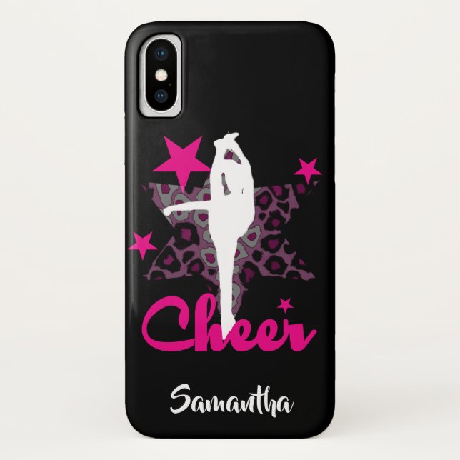 Cheerleader in rosa iphone x Fall Case-Mate iPhone Hülle (Rückseite)