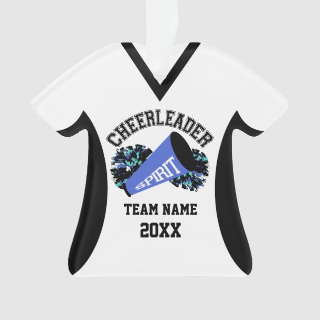 Cheerleader Jersey mit Foto Ornament (Vorderseite)