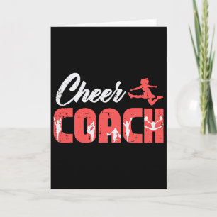 Cheerleader Jubel Trainer Cheerleading Team Traine Karte