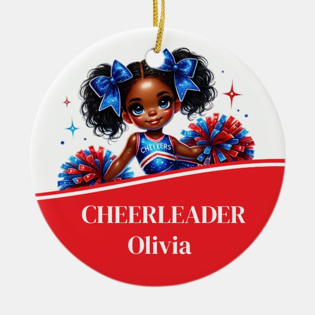 Cheerleader Keramik Ornament (Vorne)