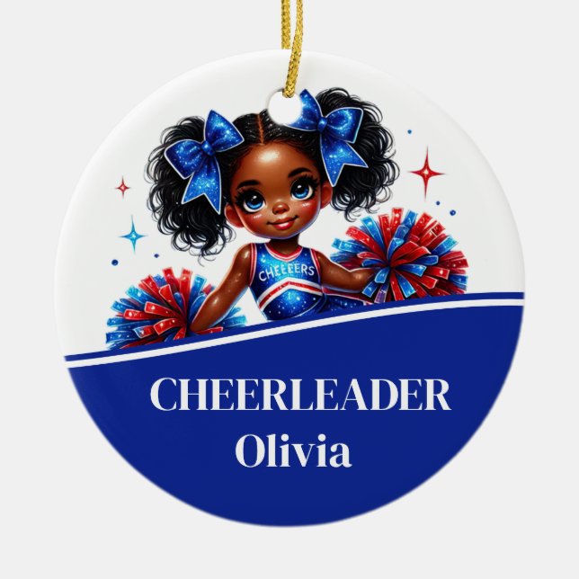 Cheerleader Keramik Ornament (Vorne)