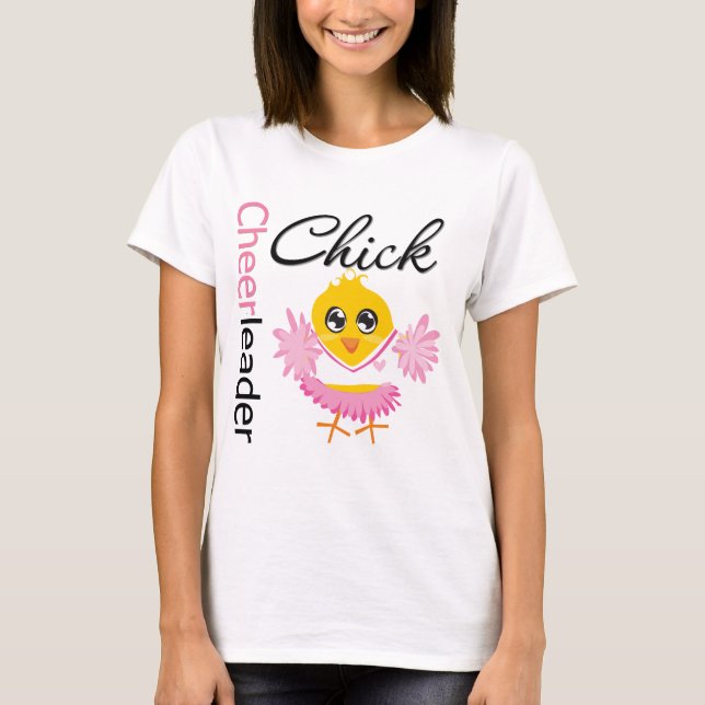 Cheerleader-Küken T-Shirt (Vorderseite)